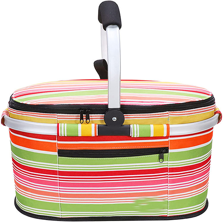 누수 방지 피크닉 쿨러백 단열 알루미늄 손잡이 포함