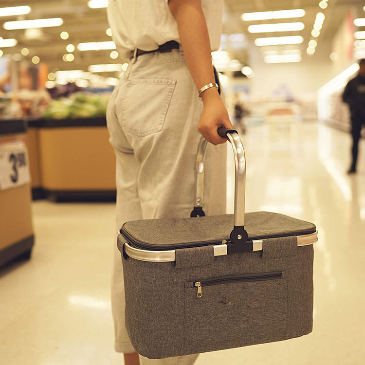 접이식 단열 쿨러백 피크닉 보온 가방 캠핑 하이킹 점심 쿨러백 3