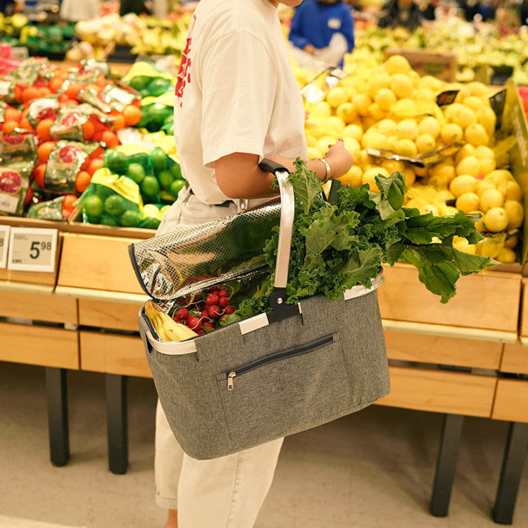 접이식 단열 쿨러백 피크닉 보온 가방 캠핑 하이킹 점심 쿨러백 4
