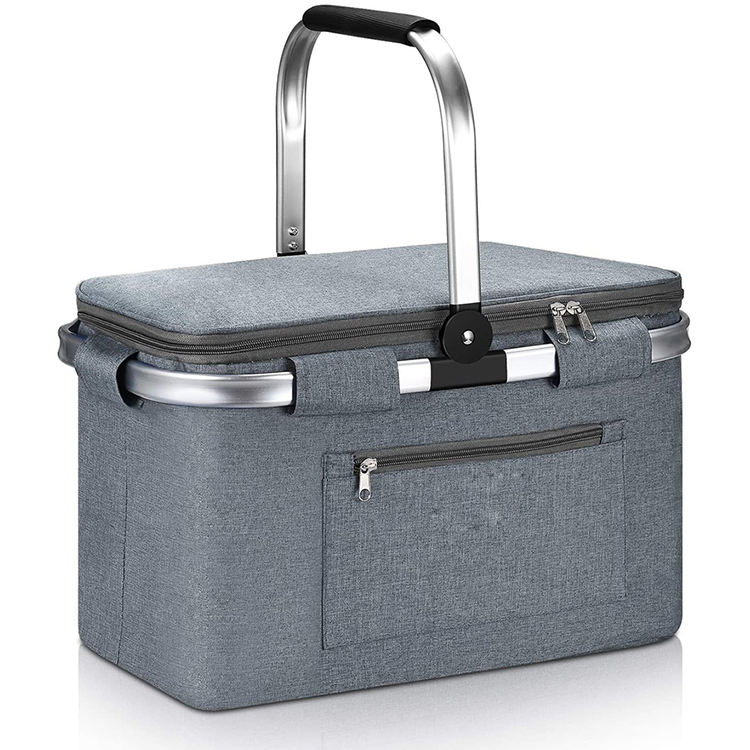 접이식 단열 쿨러백 피크닉 보온 가방 캠핑 하이킹 점심 쿨러백 6