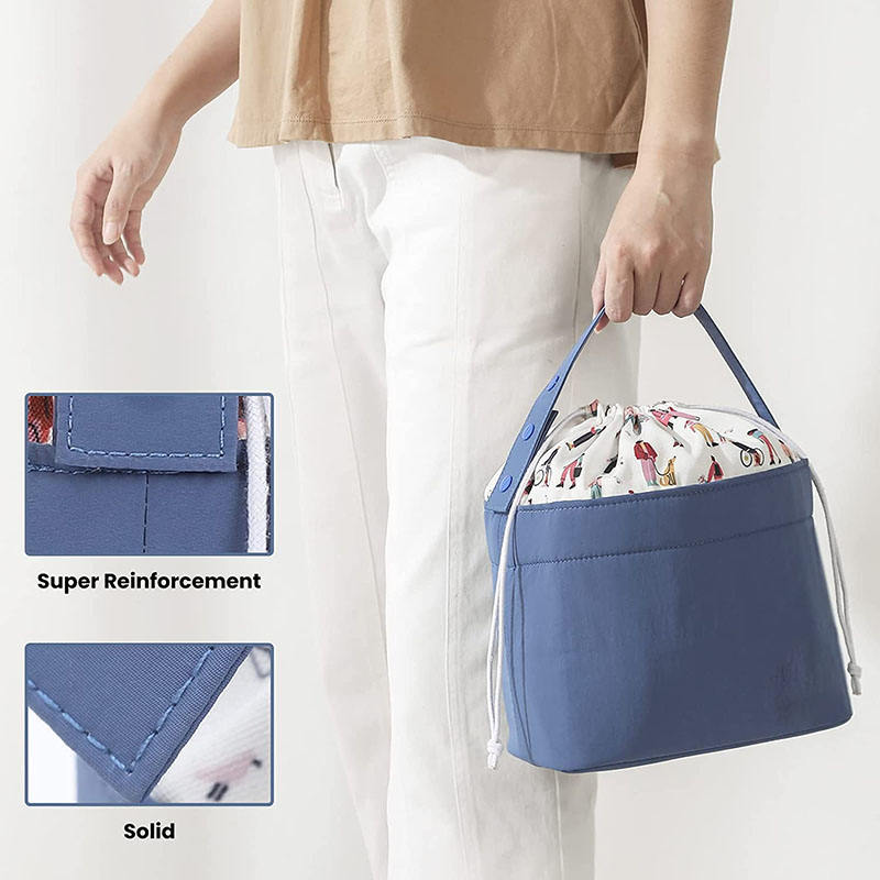 직장용 방수 드로스트링 토트백 어린이용 피크닉 도시락 보온 쿨러 4