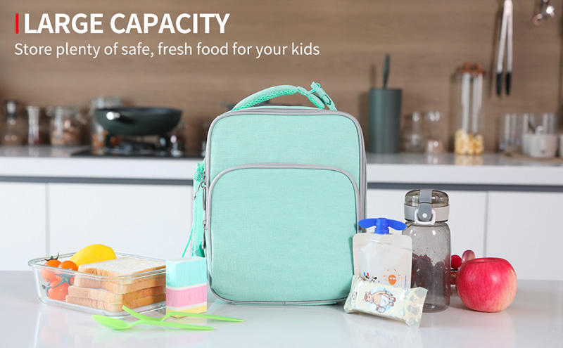 방수 쉽고 깨끗한 어린이 보온 도시락 알루미늄 단열 쿨러 7