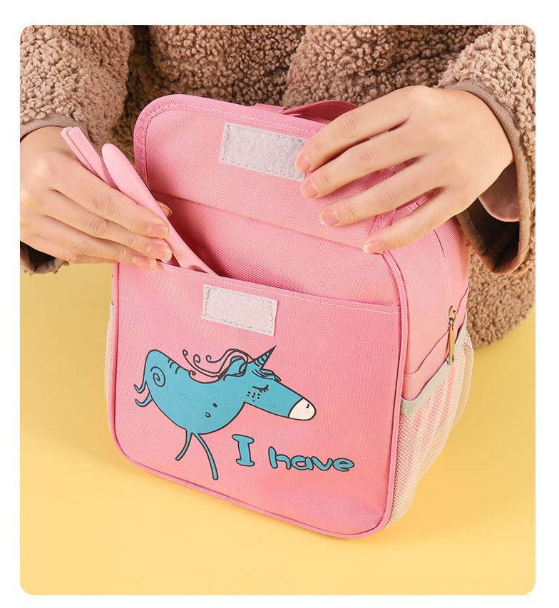 휴대용 새로운 보온 도시락 토트 쿨러 만화 패턴 벤투 푸드백 4