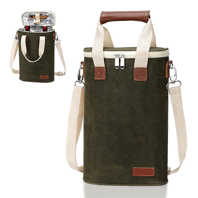 헤비 듀티 휴대용 와인 병 단열 쿨러백 럭셔리 와인 선물