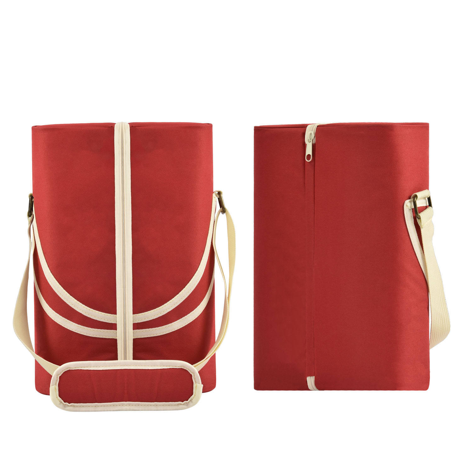 싱글 보틀 단열 와인 토트 1병 와인 백 패딩 와인 쿨러 백 11