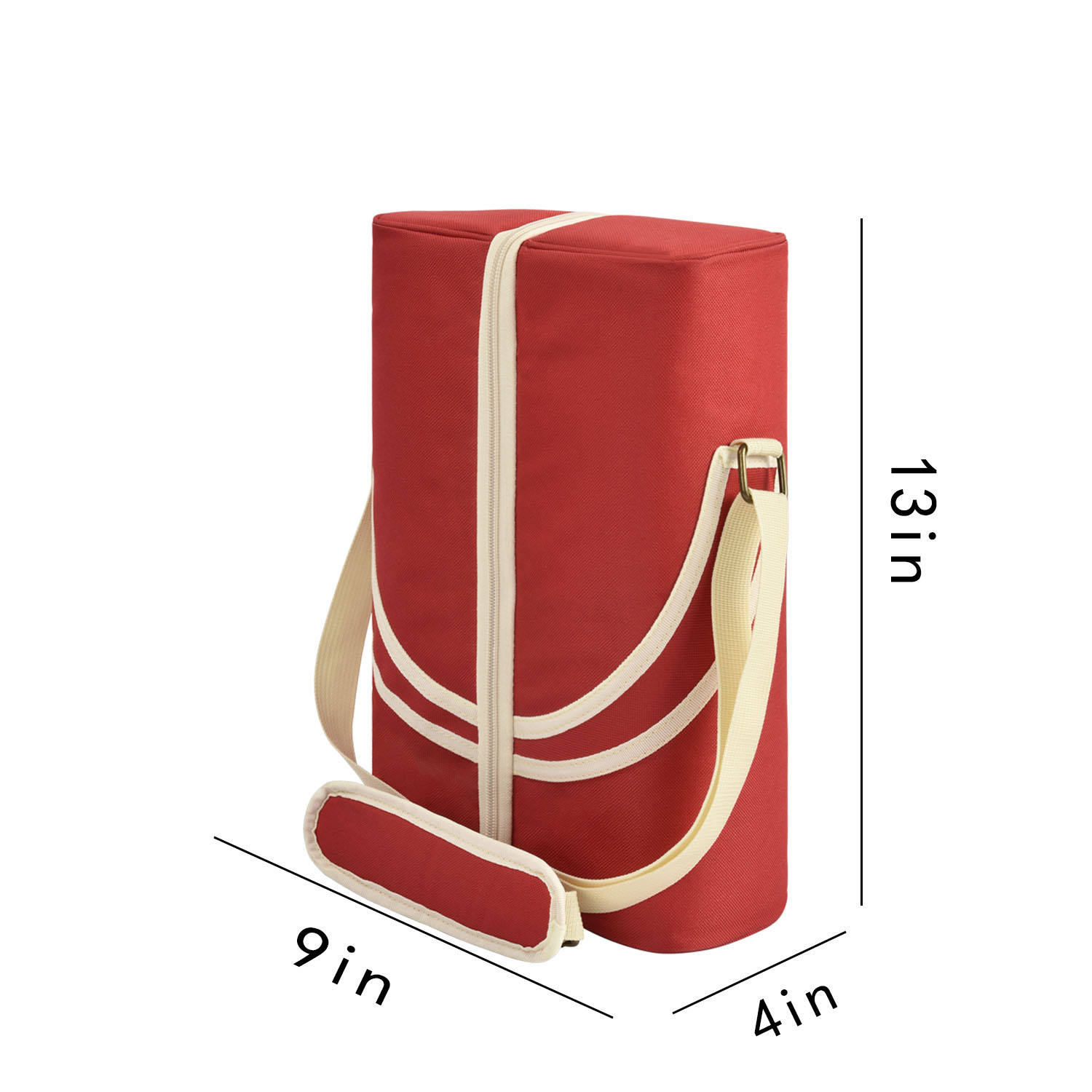 싱글 보틀 단열 와인 토트 1병 와인 백 패딩 와인 쿨러 백 7